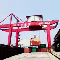 Grue portique mobile sur rail (RMG) pour la manutention de conteneurs en port