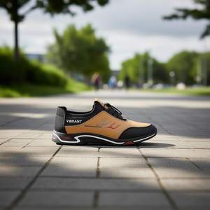 Vibrant Men's Lightweight Casual Sports <b>Shoes</b> Rubber Outsole Breathable Lace-up All Seasons <b>Walking</b> <b>Style</b> - Product Image 2