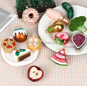 Abalorio <span class=keywords><strong>de</strong></span> vidrieras navideñas hecho a mano Serie <span class=keywords><strong>de</strong></span> frutas y verduras-Sandía y limón Escena colgante Vestido Bola <span class=keywords><strong>de</strong></span> árbol <span class=keywords><strong>Adornos</strong></span> - Product Image 1