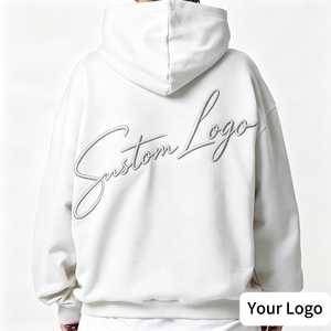 Sudadera con capucha extragrande premium con bordado 3D de letra artística personalizada FLOWORA para mujer y hombre - Product Image 1