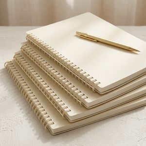 Carnets vintage A4 A5 à spirale métallique, lignés et vierges, pour étudiants, voyages, bureau, vente en gros personnalisée - Product Image 1