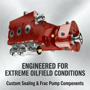 Ensemble d'extrémité fluide Coreseal Red Triplex (acier allié/acier forgé) pour pompe de fracturation, composants d'étanchéité personnalisés et conçus pour - Product Image 1