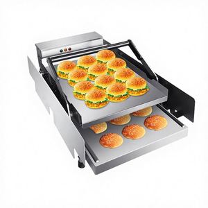 Stainless Steel Burger Bun <b>Toaster</b> Electric Double Layer Heating Machine Energy Saving 2KW Hot Sale - Product Image 2