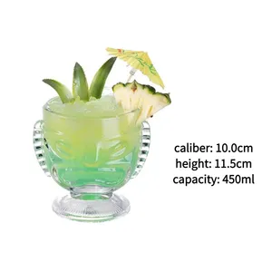 Grosir Vasos Tiki Hawaii Mug Tiki kacamata Bar Tiki Cocktail Glass