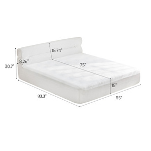 New Design All in One Modern Mattress <strong>Bed</strong> <strong>Frame</strong> in Box <strong>Cool</strong> Fabric Pressure Relief Motion Isolation Bedroom for Living Room - Product Image 4