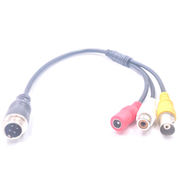 Câble adaptateur audio et vidéo pour caméra de bus, câble de transition pour connecteur d'aviation MDVR 4G GPS WIFI