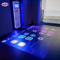 Système de jeu interactif portable pour sol avec écran tactile intégré, projecteur interactif tout-en-un pour centre de jeux souples