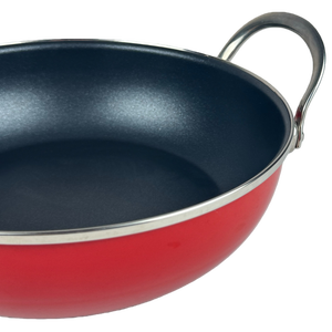 Customized Durable <strong>Non</strong> <strong>Stick</strong> Even Heating Kitchen Products Indoor Cookware <strong>Wok</strong> Enamel Frying Pan - Product Image 5