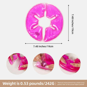 Compresa de Gel Reutilizable Fría/Caliente para Terapia Mamaria, Alivio de Mastitis, Almohadilla Térmica, Compresas de Hielo Contorneadas Personalizadas para Aliviar el Dolor y Calentar - Product Image 1