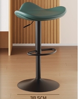 Tabouret de bar moderne et simple en fer avec dossier confortable et robuste, idéal pour hôtel, salon ou îlot de cuisine