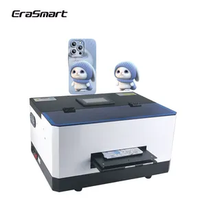 Machines à encre UV multicolores A5 Impresora pour idées commerciales sur plastique bois verre