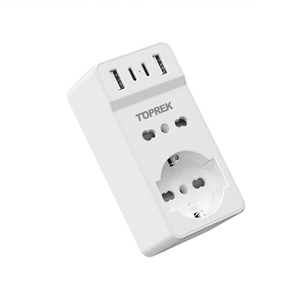 <span class=keywords><strong>Adaptateur</strong></span> <span class=keywords><strong>de</strong></span> voyage Chili avec <span class=keywords><strong>prise</strong></span> <span class=keywords><strong>italienne</strong></span>, 2 prises AC et 4 ports USB, 4000W MAX, vente en gros d'usine <span class=keywords><strong>de</strong></span> Shenzhen - Product Image 2