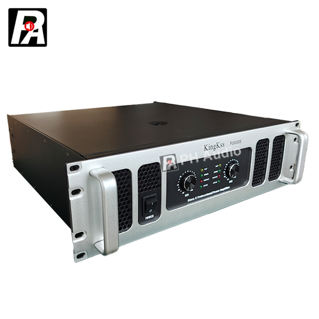 Professional 2000W 3U Power Amplifier with 8ohm and 4ohm Impedance Metal Shell Audio Equipment Manufacturer