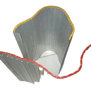 flexible rolling curtain shield guard shield aluminum bellows cover
