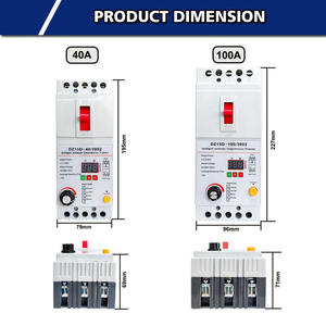 Interruttore di Protezione Motore 3 Poli 40A 380V per Pompa Acqua con Display Corrente Regolabile e Protezione Perdita di Fase - Product Image 3