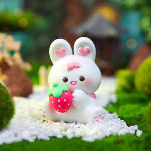 Nouvelles figurines mignonnes de Shiba Inu, <span class=keywords><strong>lapin</strong></span>, chat et cochon en semi-candy, cadeaux de décoration de bureau pour les fêtes des filles - Product Image 2