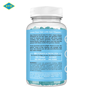 Gomitas de Vitaminas para el Cabello Solilan OEM con Biotina, Vitaminas E y C que Favorecen el Crecimiento del Cabello - Product Image 2