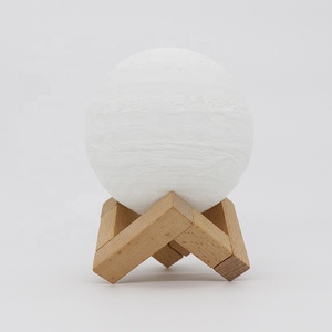 Decorazione all'ingrosso della camera da letto 3D stampa 3D <span class=keywords><strong>lampada</strong></span> a forma di luna regalo <span class=keywords><strong>lampada</strong></span> da scrivania per bambini - Product Image 3