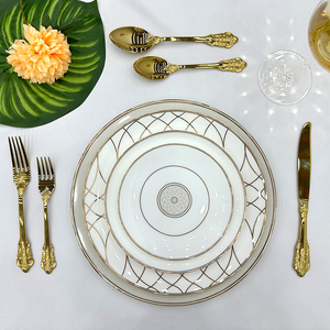 Platos de Cerámica Personalizados, Vajilla de Cerámica, Platos Decorativos Dorados - Product Image 5