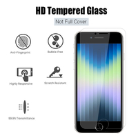Film de protection d'écran en verre trempé 2.5D 9H Premium pour iPhone SE 3 2022 Vidrio Templado