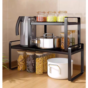 Thủ Tủ lưu trữ Kệ Rack, mở rộng kim loại rustproof nhà bếp truy cập và kệ tủ cho phòng tắm, tủ, bàn - Product Image 3