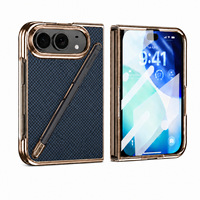 Compatible avec l'étui de téléphone à écran pliable 18, support pour stylet, finition électro-plaquée, antichoc, design animal pour iPhone 18 DUO
