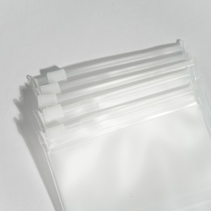 Sacs cadeaux transparents en PVC avec fermeture éclair pour bijoux, pochettes personnalisées avec logo pour colliers, bracelets, sous-vêtements et envois postaux - Product Image 3