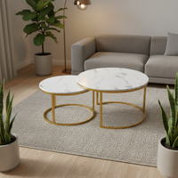 Meubles de salle à manger, table basse moderne nordique, meubles pour la maison et l'hôtel, facile à nettoyer, table basse de haute qualité