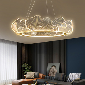Lotus <b>Leaf</b> Chandelier Postmodern Italian Luxury Style for Tea Room Dining Room Master Bedroom Study Postmodern Pendant <b>Light</b> - Product Image 5