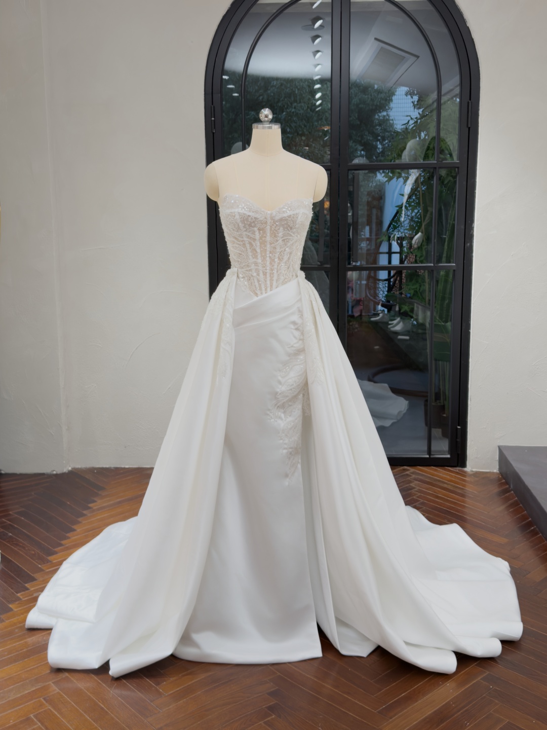 strappy mermaid dress RATU Beaded Mermaid Prom Dress - Dazzling Elegance