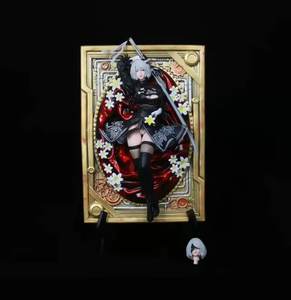 Figura de Anime NieR <span class=keywords><strong>Automata</strong></span> de 32cm, HUNTER 2B <span class=keywords><strong>2a</strong></span> YoRHa No.2, modelo de marco de fotos tipo B, estatuas de PVC, regalos, juguetes para niños - Product Image 6