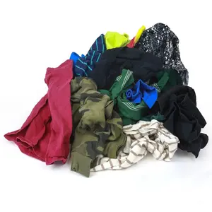 35-55cm waste cloth cut pieces waste used wiping cleaning rags for sale