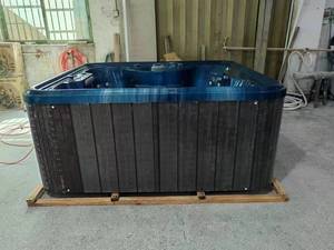 <span class=keywords><strong>Bañera</strong></span> de Hidromasaje Spa Cuadrada de Acrílico con Calefacción de Temperatura Constante, Diseño Moderno y Portátil para Exteriores - Product Image 5