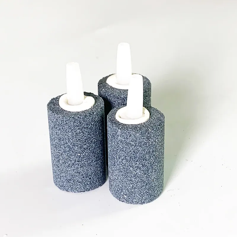 Air Stone 2PCS 4X2 pulgadas Cilindro de piedra de aire grande para acuario y bomba de aire hidropónica