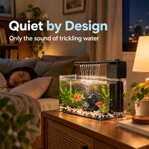 Filtro Interno per <span class=keywords><strong>Acquario</strong></span>, Pompa Filtrante a 3 Stadi, Pompa Sommergibile per Piccoli Acquari Domestici - Product Image 5