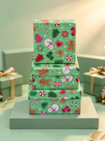 Lot de 3 boîtes cadeaux rigides carrées en gros - En stock, personnalisables pour l'emballage et la décoration