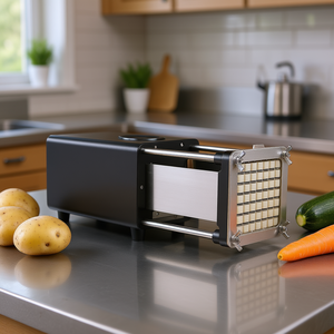 Cortadora de patatas y verduras eléctrica de acero inoxidable con motor para patatas y verduras - Product Image 2