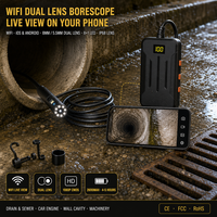 Kamera Inspeksi Pipa WiFi untuk Kamera Inspeksi Saluran Pembuangan dan Kamera Inspeksi Drainase, Endoskop WiFi 1080P