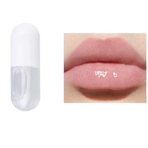 Bálsamo Labial Líquido Brillante de Larga Duración con Logotipo Personalizado, Transparente con Purpurina, Hidratante, con Aroma a Rosa, Menta y Fresa, Vegano, Marca Privada - Product Image 1