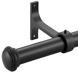 Vente chaude, tringles à rideaux et poteaux en métal modernes personnalisables de 1 pouce de diamètre, ensembles de supports décoratifs pour la chambre à coucher - Product Image 4
