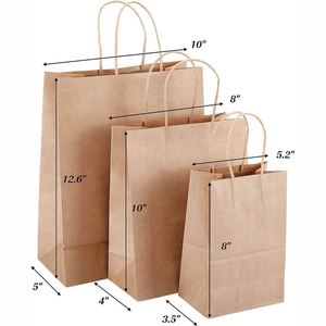 Paper <b>Bags</b> with Handles Assorted Sizes <b>Gift</b> Bulk Goodie Kraft Paper for Business Shopping Retail Party Merchandise Paper <b>Bags</b> - Product Image 2