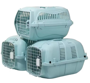 Transporteur de voyage pour animaux de compagnie amélioré-Caisse de <span class=keywords><strong>transport</strong></span> pour <span class=keywords><strong>chat</strong></span> et chien durable, respirante et spacieuse pour les visites en <span class=keywords><strong>voiture</strong></span> et chez le vétérinaire - Product Image 1