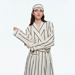 <span class=keywords><strong>Kimono</strong></span> in Cotone Personalizzato con Cintura e Mascherina per Occhi, Lunghezza Lunga, Abbigliamento da Casa per Donna, Servizio ODM di Fabbrica - Product Image 1