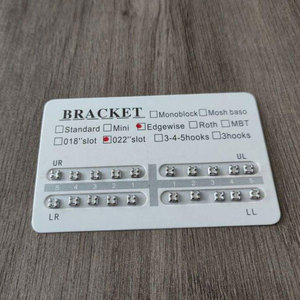 Staffe ortodontiche di alta qualità Mini/Standard <span class=keywords><strong>Roth</strong></span> MBT 0.018 "/0.022" Slot CE ISO13485 - Product Image 2