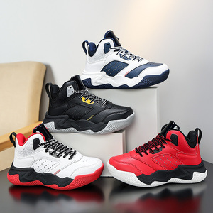 Cema Dropshipping Baskets décontractées pour enfants de haute qualité, style rétro, pour l'extérieur, tendance, respirantes, chaussures de sport et de basketball pour garçons, tige en PU, semelle EVA - Product Image 2
