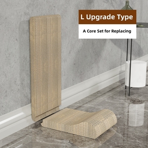 Wholesale Popular L Shape Eco <strong>Scratcher</strong> L Shape Protecting Furniture Cardboard Scratching Corrugated <strong>Cat</strong> Scratch Board Scraper