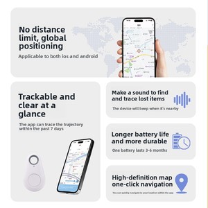 Traceur de clés de voiture universel <span class=keywords><strong>T2</strong></span> anti-perte avec suivi de trajectoire à distance pour Android et iOS - Product Image 5