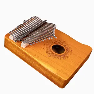 17 Keys Kalimba Wooden Music Toy Thumb Finger Piano Musical Instrument with Study Instruction for everyone beginner