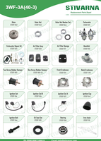STIVARNA Carburateur Filtre à air Assy Fit 3WF-3(40-3) Pulvérisateur de brouillard Pièces de rechange Remplacement