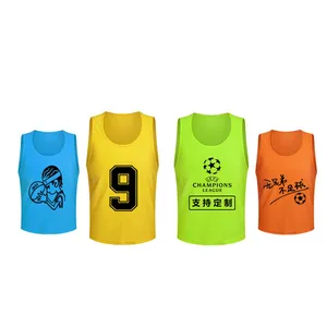 Factory Custom Sleeveless Reversible Soccer Training Vest Sports Practice Football Mesh Bibs Soccer set